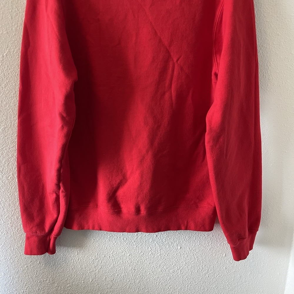 Coca Cola Sweatshirt Size Small Red Embroidered Crewneck Classic Coke Holiday - Picture 11 of 13